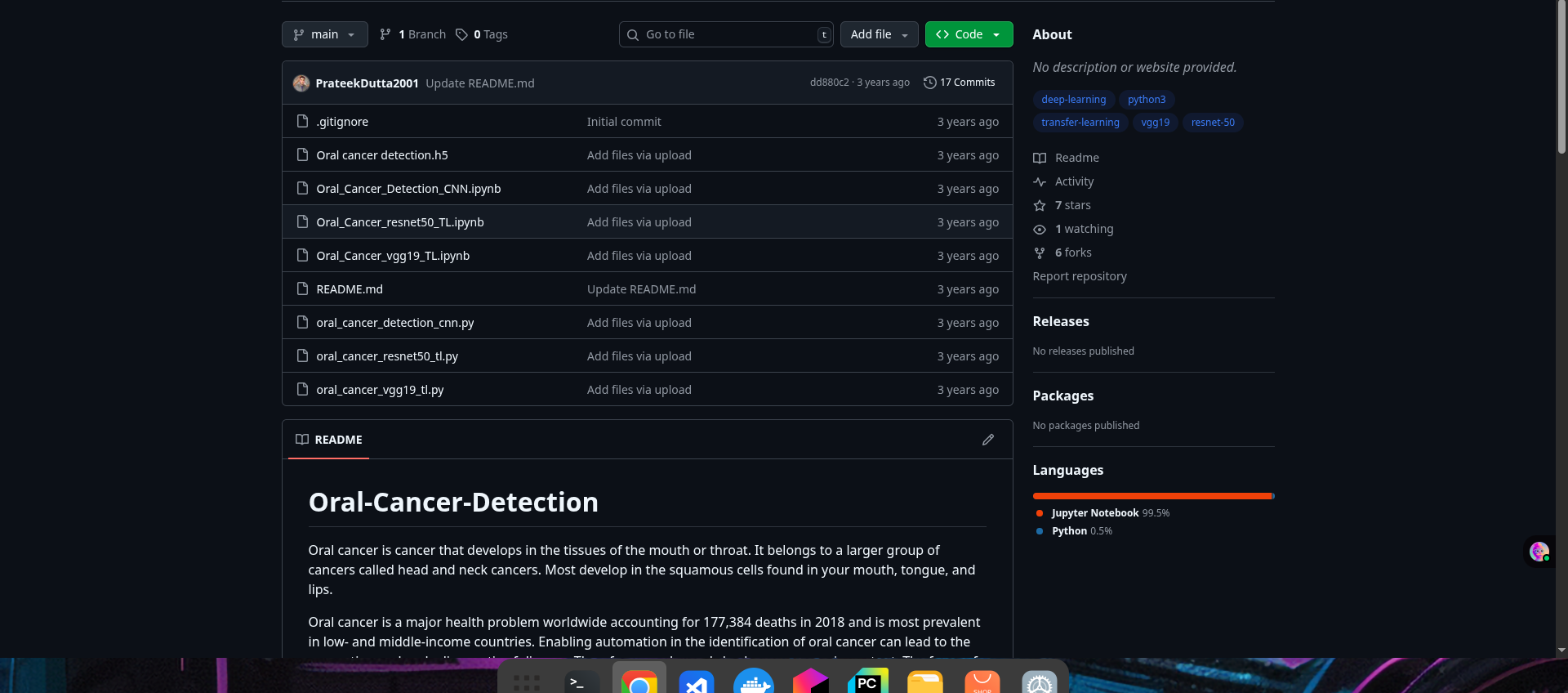 Oral Cancer Detection Pipeline